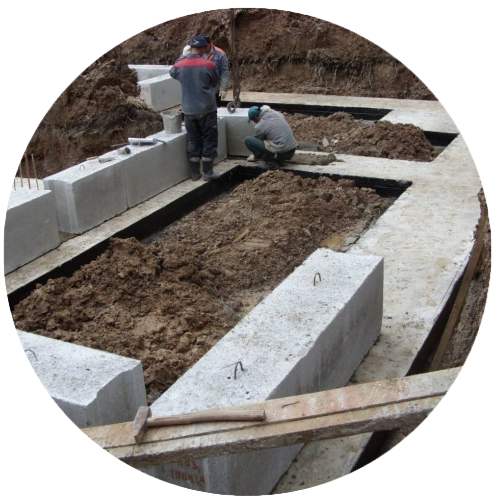 Восстановление фундамента ленточного типа